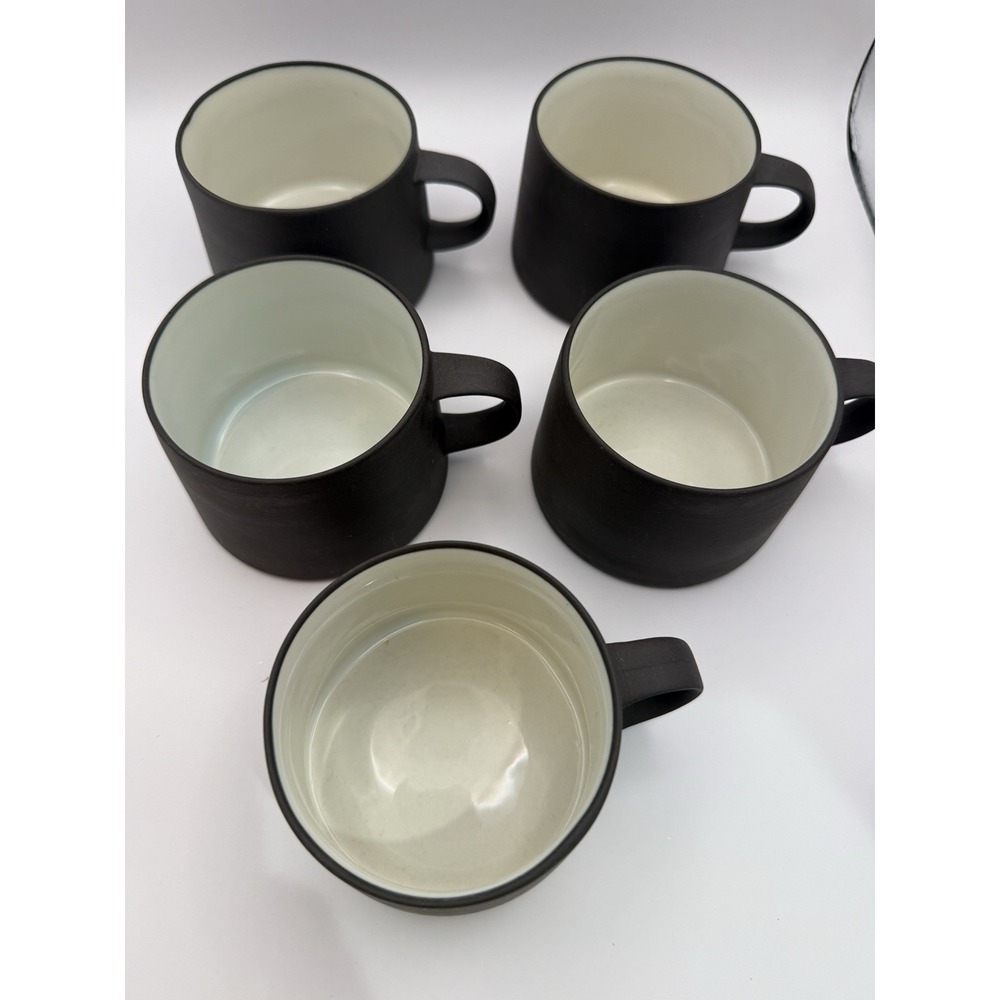 Dansk Designs-Flamestone Smooth Brown-Denmark -2 3/8" Cups-Set of 5